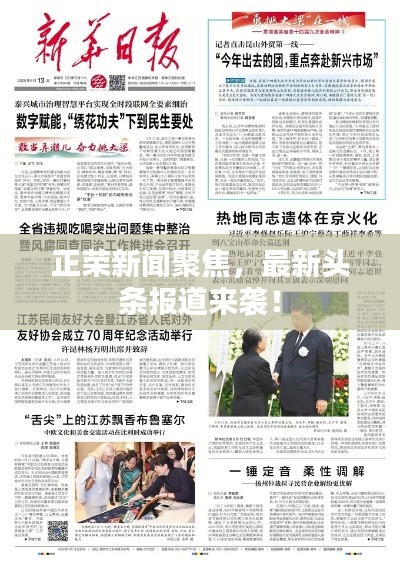 正荣新闻聚焦，最新头条报道来袭！